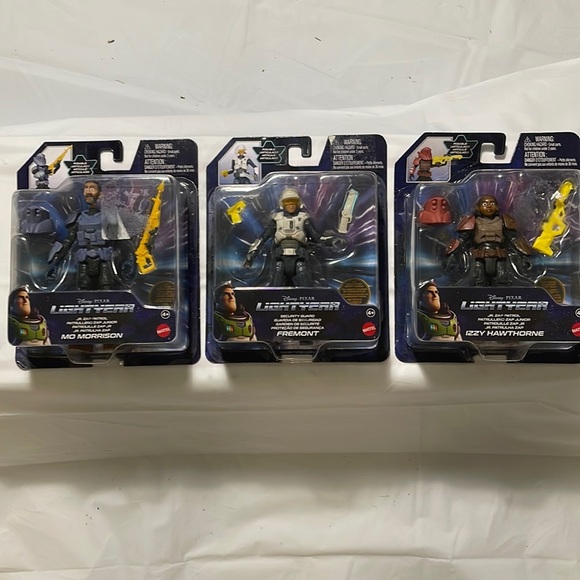 Mattel Other - Set of 3 DISNEY PIXAR LIGHTYEAR JR ZAP PATROL action figures